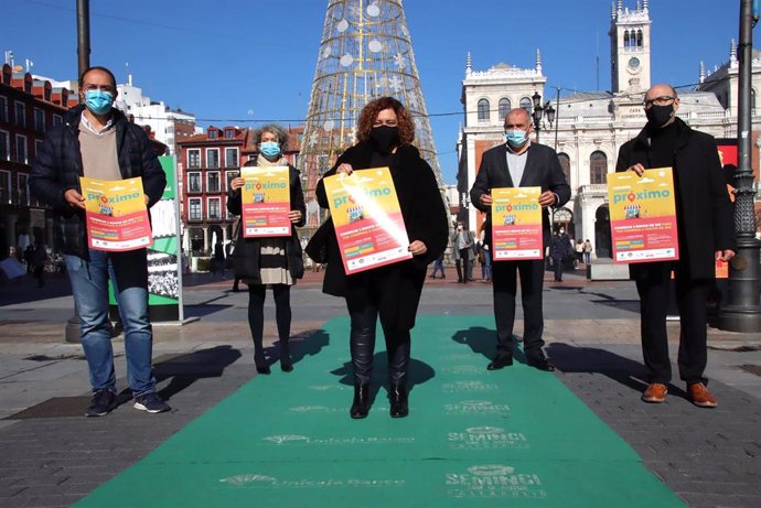 Presentación de la campaña en la Plaza Mayor de Valladolid.