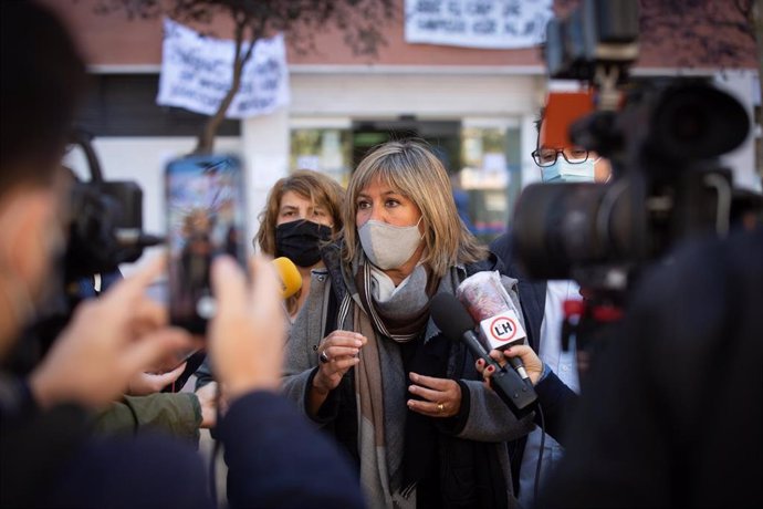 La alcaldesa de L'Hospitalet de Llobregat y presidenta del PSC, Núria Marín. En Barcelona, Catalunya, (España), a 16 de octubre de 2020. 