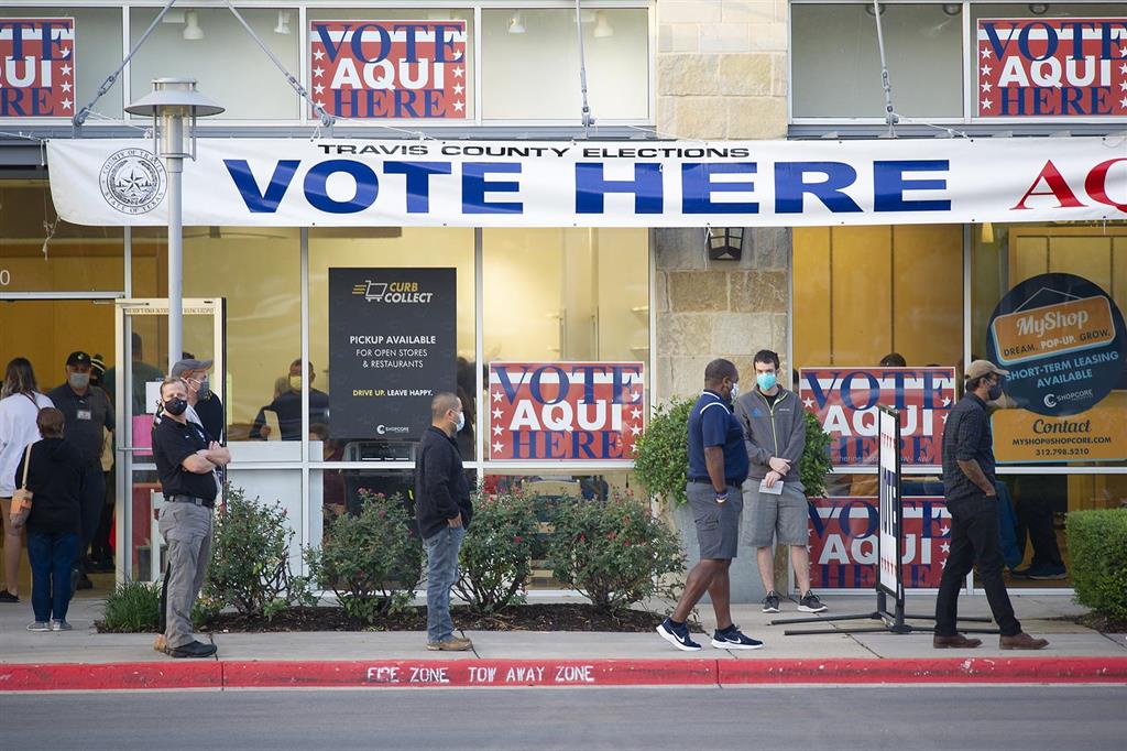 El voto anticipado en Texas sobrepasa los nueve millones y supera al de  2016 a cinco días de las elecciones