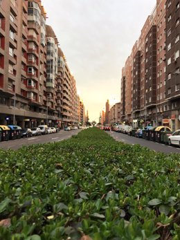 Avenida Tenor Fleta de Zaragoza mediana