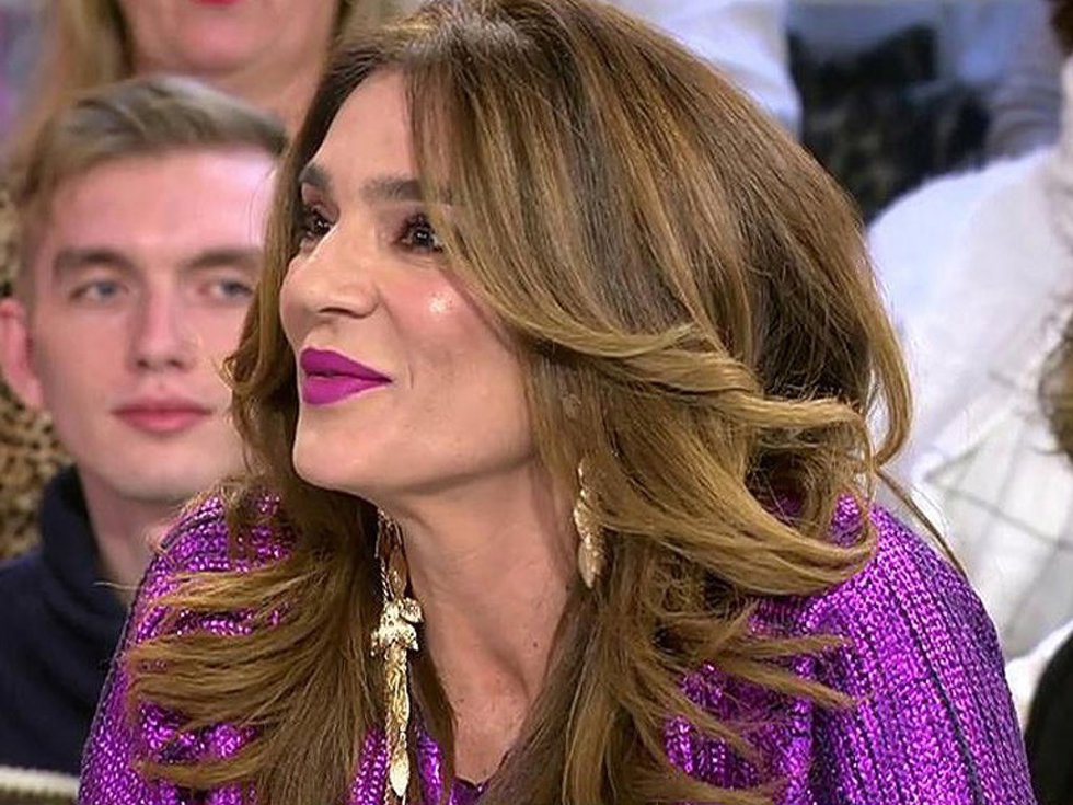 Raquel Bollo en el plató de 'Sálvame'