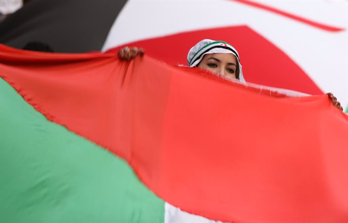 Protesta en favor de la autodeterminación del Sáhara Occidental en Madrid