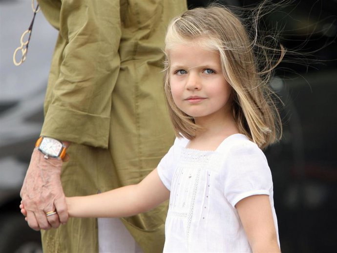 La Princesa de Asturias, en una imagen del verano del año 2010 en Palma de Mallorca