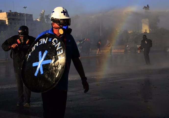 Manifestación por los "presos políticos" en Chile