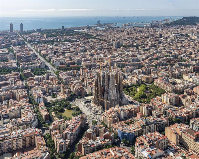 Vista de la Sagrada Família, en Barcelona