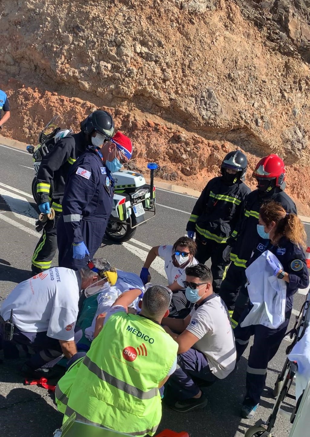 Un Motorista Resulta Herido Grave En Un Accidente En Gran Canaria