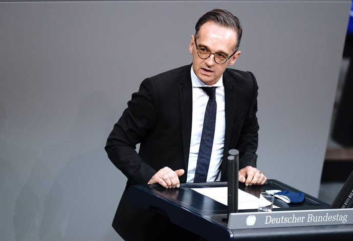 30 October 2020, Berlin: German Foreign Minister Heiko Maas speaks during a plenary session at the German Bundestag. Photo: Kay Nietfeld/dpa