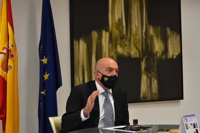 Carnero en un momento de la entrevista con Europa Press