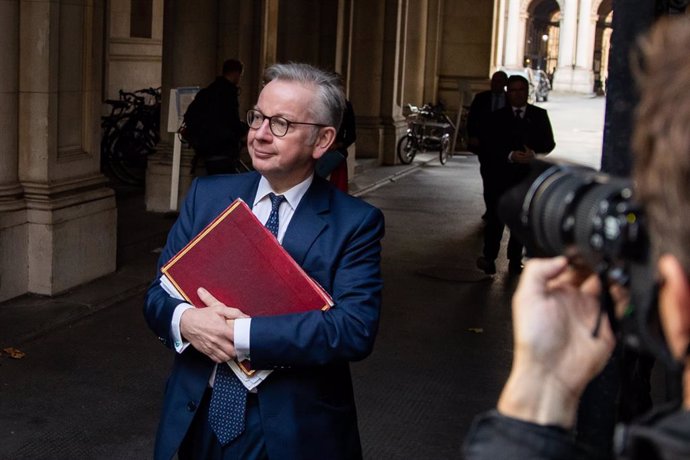 22 September 2020, England, London: Chancellor of the Duchy of Lancaster Michael Gove arrives at Downing Street ahead of a Cabinet meeting. Photo: Aaron Chown/PA Wire/dpa
