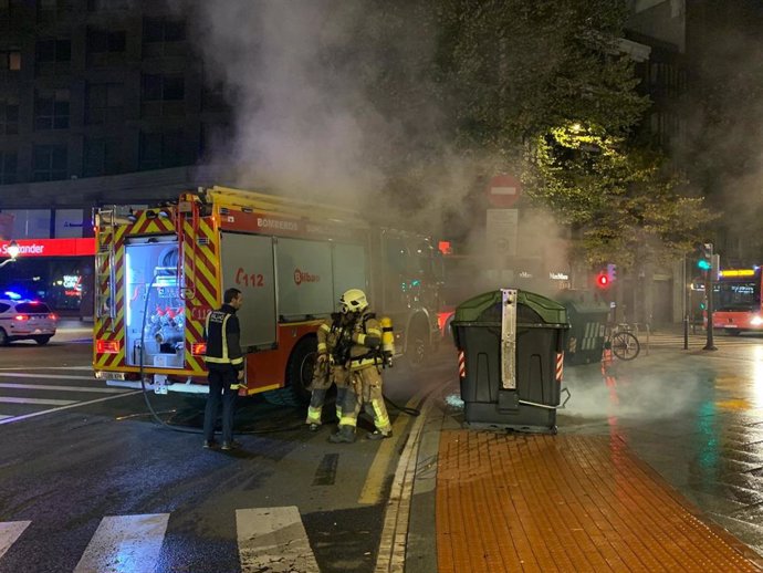 Disturbios en Bilbao el pasado viernes 30 de octubre durante una protesta de negacionistas