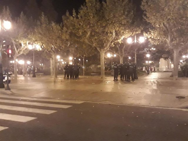 Disturbios en El Espolón logroñés