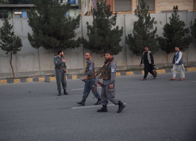 Miembros de las fuerzas de seguridad afganas en Kabul