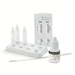Combined rapid test for Covid-19 and influenza