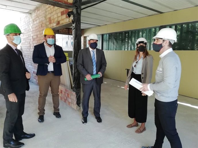 Visita de Javier Millán a El Rubio