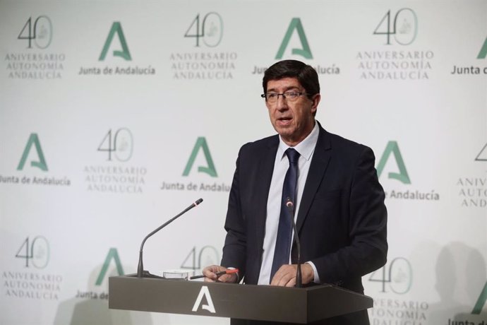 El vicepresidente de la Junta de Andalucía, Juan Marín, en una foto de archivo.