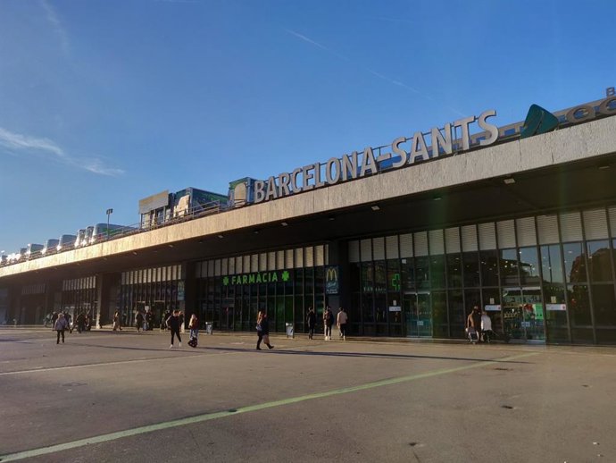 Imagen de la estación de Sants en Barcelona 