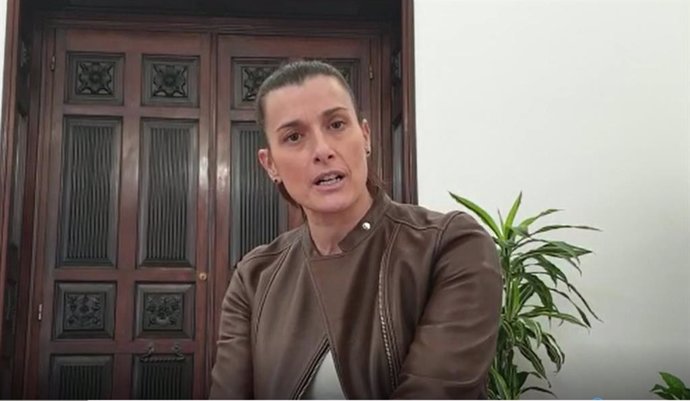 Captura del vídeo de la alcaldesa sobre los disturbios