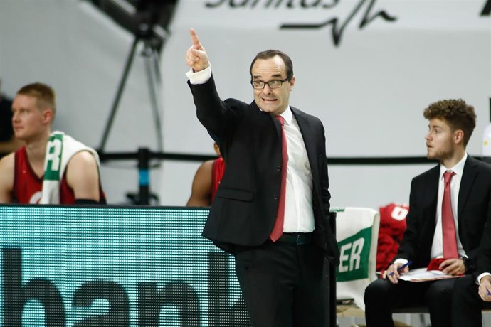 Diego Ocampo durante un partido del Casademont Zaragoza en la Liga Endesa 2020-2021