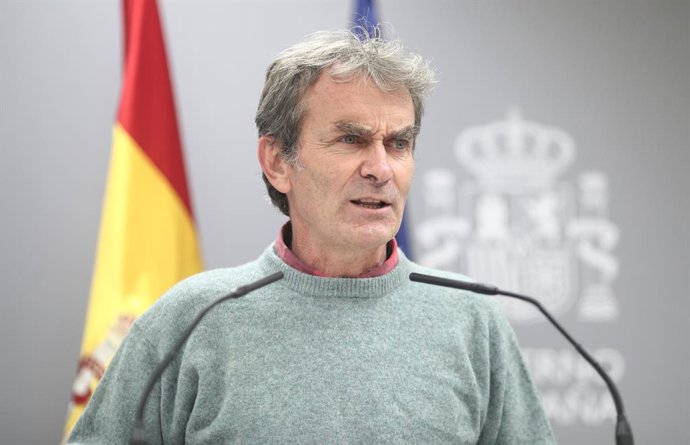 El director del Centre de Coordinació d'Alertes i Emergncies Sanitries (CCAES), Fernando Simón, compareix en roda de premsa a La Moncloa per informar sobre l'evolució de la pandmia. Madrid (Espanya), 29 d'octubre del 2020.