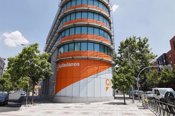 Edificio de la sede de Ciudadanos, situado en la calle Alcalá, en Madrid (España)