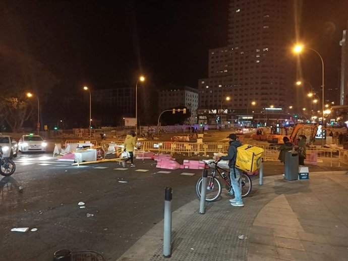 En libertad los 25 detenidos en Madrid por las protestas de la madrugada del domingo contra las medidas por el Covid