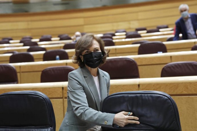 La vicepresidenta primera del Gobierno, Carmen Calvo