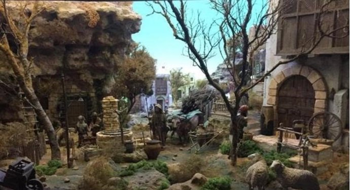 Uno de los belenes ganadores del 39 Concurso Cajasur de Belenes Córdoba 2019.