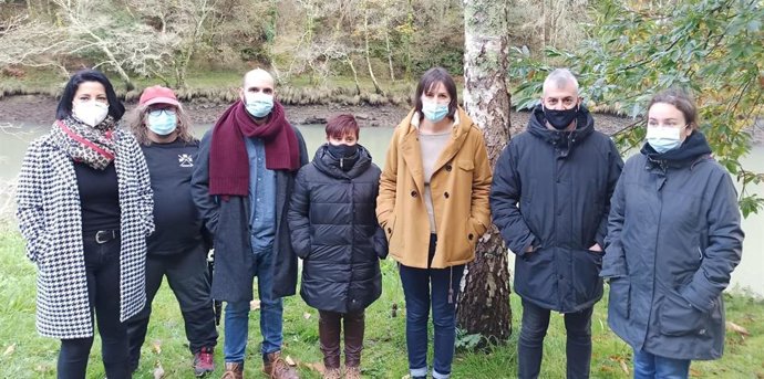 La portavoz nacional del BNG, Ana Pontón, en un acto en As Fragas do Eume.