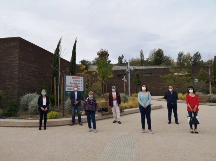 Imagen de archo de una de las concentraciones de protesta delante del Hospital de Cazorla