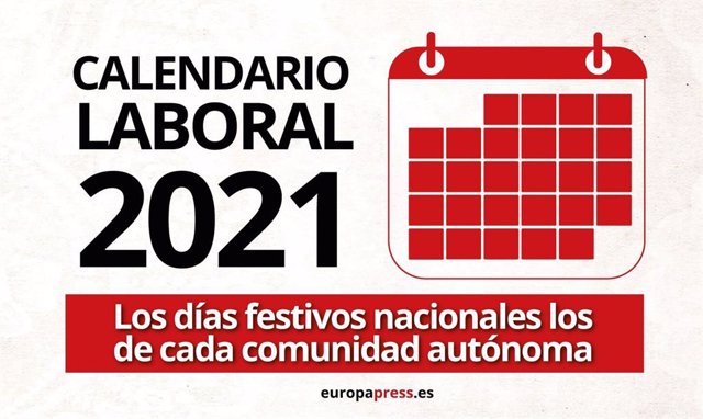 Calendario laboral de 2021: los festivos en España y en ...