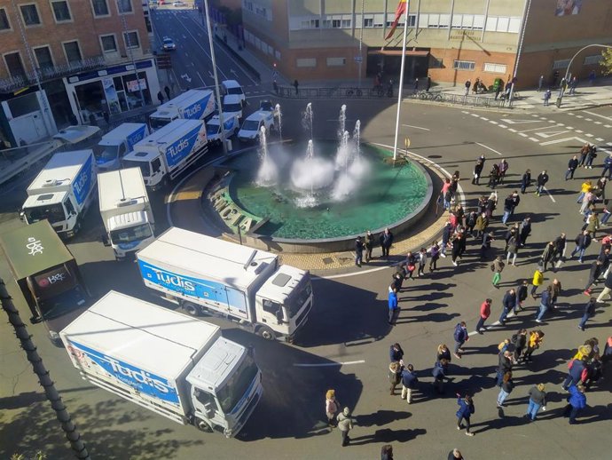 Imagen de la protesta.