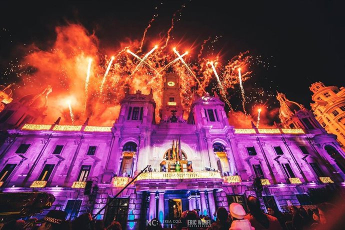 Final de la Cabalgata de Reyes de Valncia de 2020 (archivo)