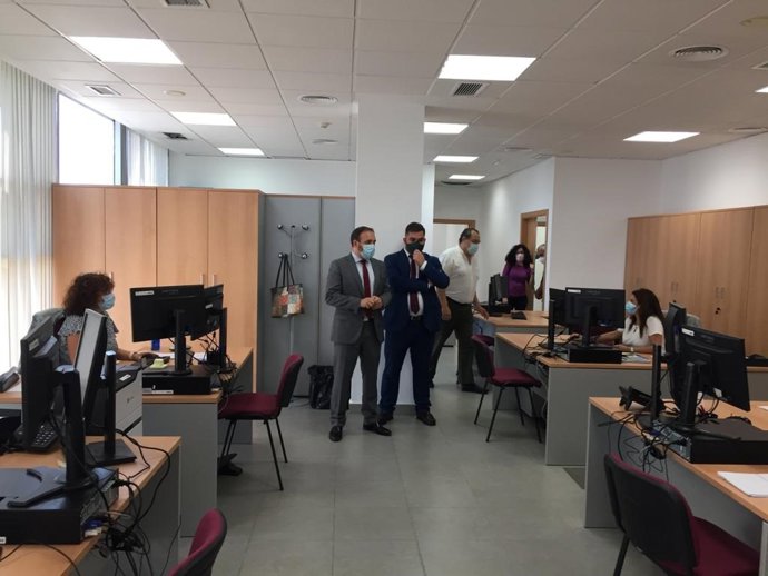 Rodríguez en los nuevos juzgados de Chiclana