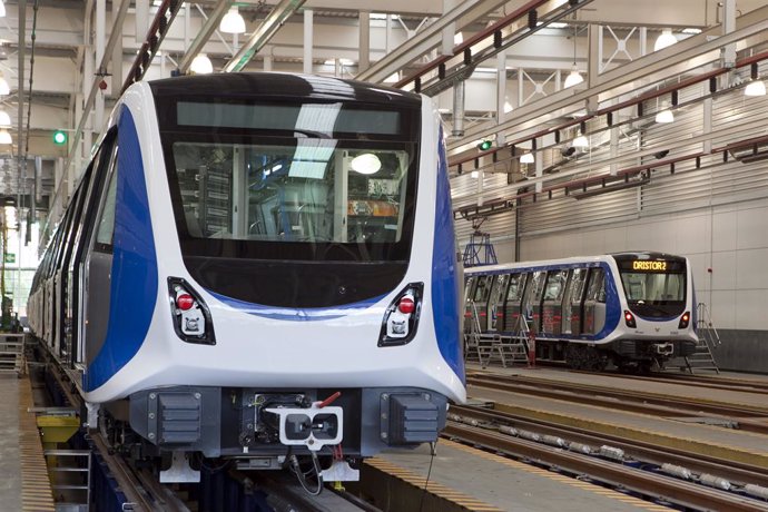 Trenes de CAF para el metro de Bucarest. 