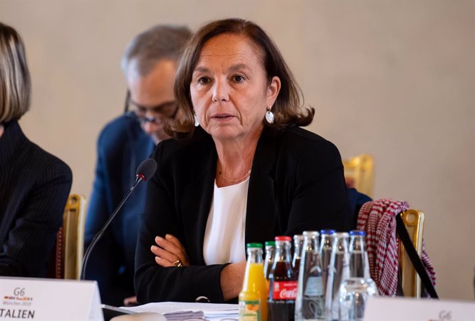 FILED - 28 October 2019, Munich: Luciana Lamorgese, Italian Minister of Interior, attends the G6 meeting of Interior Ministers. Italy is considering legalizing the status of undocumented migrants as part of efforts to fill labour shortages in agricultur