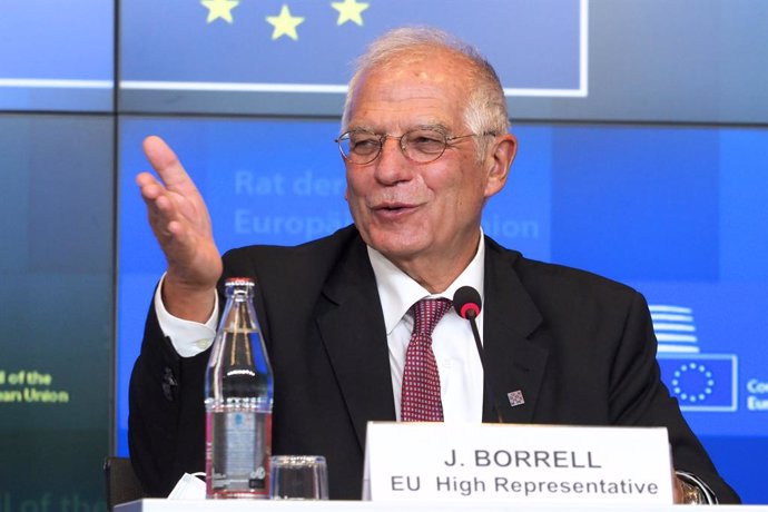 Josep Borrell en una comparecencia en Luxemburgo