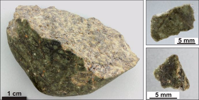 Frgtamento del meteorito lunar Oued Awlitis 001