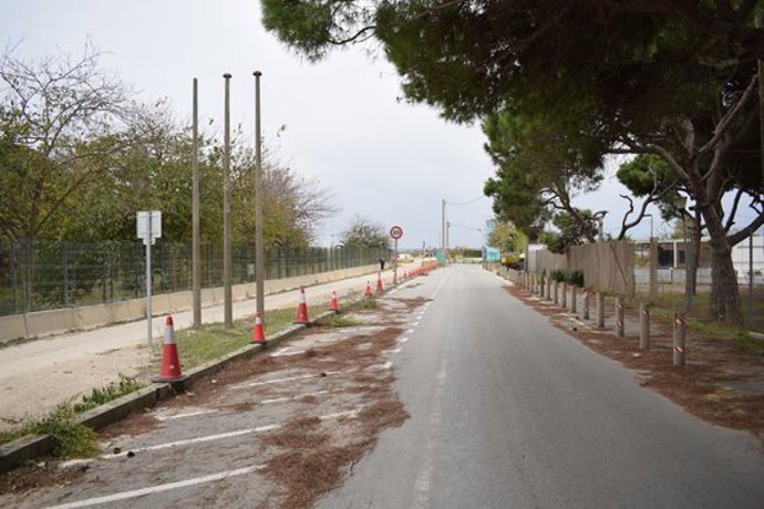 Imatge de l'accés a les platges on s'actuar. (Horitzontal)