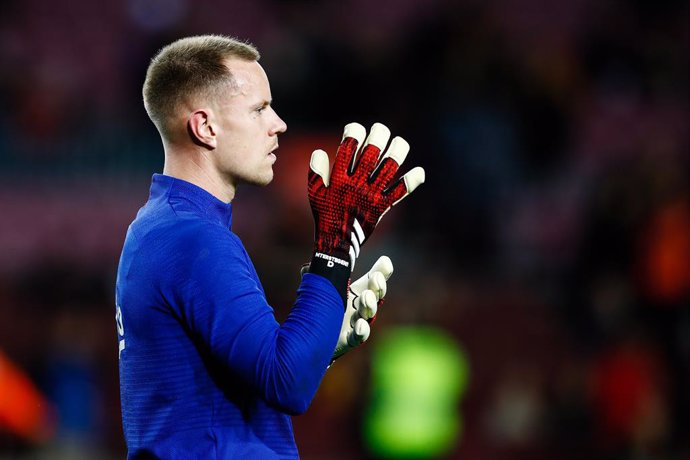 01 Ter Stegen from Germany of FC Barcelona during the Spanish Copa del Rey match between FC Barcelona and Leganes at Camp Nou on January 30, 2020 in Barcelona, Spain.