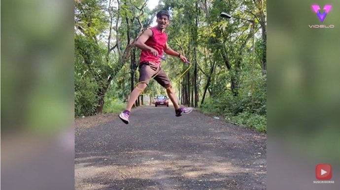 Conoce a Chetan Tambe, el diez veces Campeón Nacional de salto de cuerda de la India