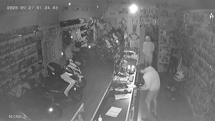 Imágenes captadas del robo