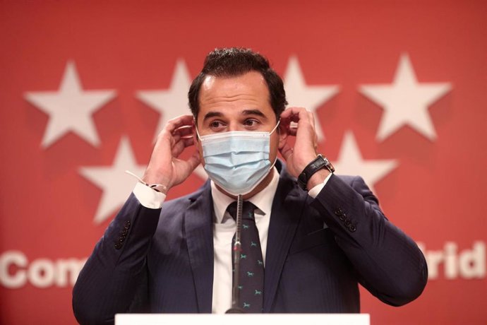 El vicepresidente, consejero de Deportes, Transparencia y portavoz de la Comunidad de Madrid, Ignacio Aguado