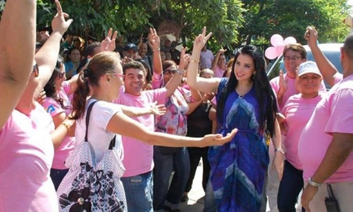 La excongresista del Partido Conservador y fugada de la Justicia colombiana Aída Merlano