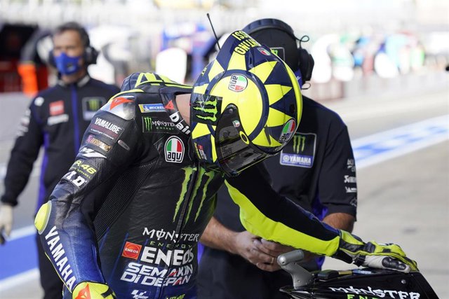 Valentino Rossi durante el Gran Premio de Francia 2020