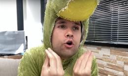 El monologuista Sergio Encinas caracterizado como 'el cocodrilo del Pisuerga' durante la pasada primavera.