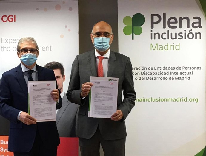 Firma de un convenio entre Plena Inclusión y CGI