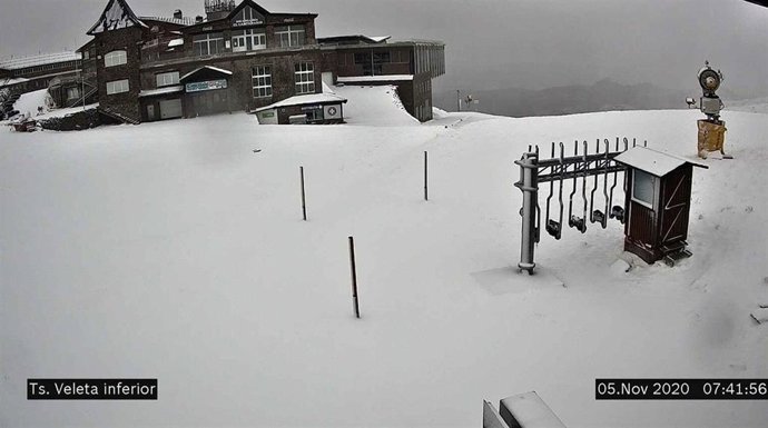 Nevada en el entorno del telesilla Veleta