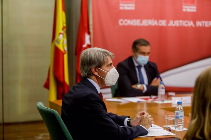 El consejero de Transportes, Movilidad e Infraestructuras de la Comunidad de Madrid, Ángel Garrido.