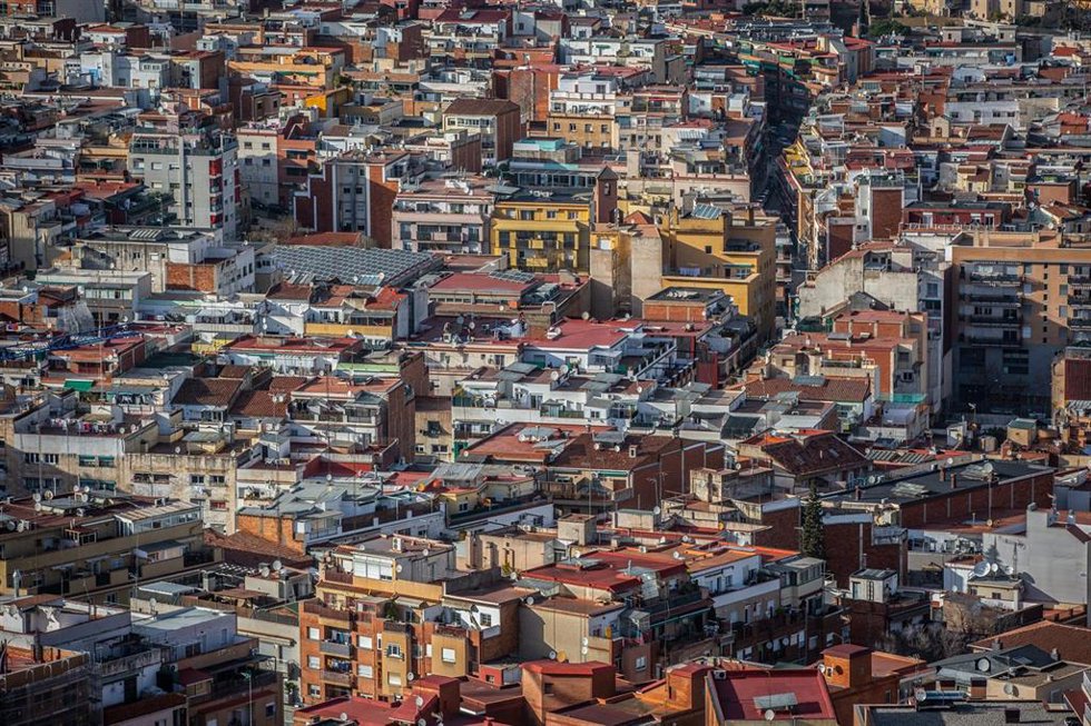 Panorámica de la ciudad de Barcelona, en Barcelona/Catalunya (España) a 30 de enero de 2020.