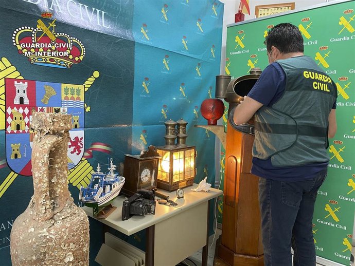 Bienes históricos recuperados en la operación Garete